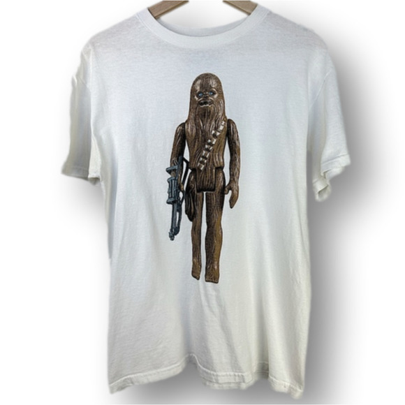 Star Wars Other - Star Wars Chewbacca Retro Toy Figure Short-sleeve T-shirt White Medium Men's